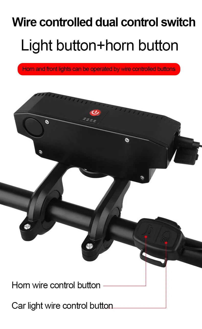 Bright Light With A horn Controlled Buttons