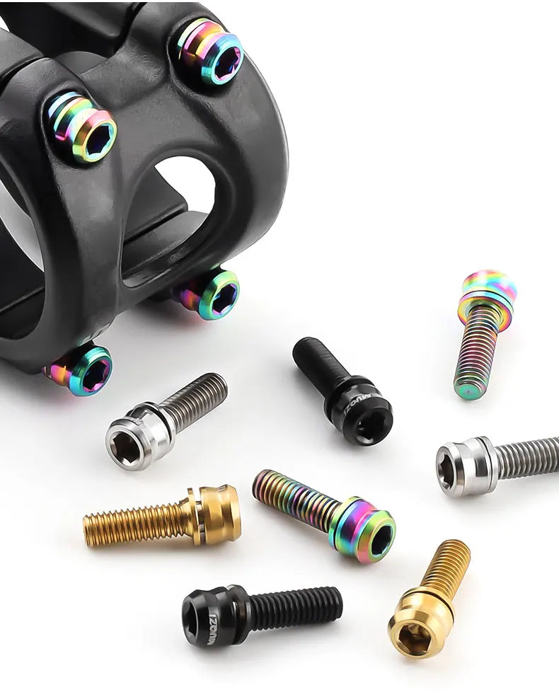 6PCS Titanium Bolts M5x15 M5x17 For E-bikes