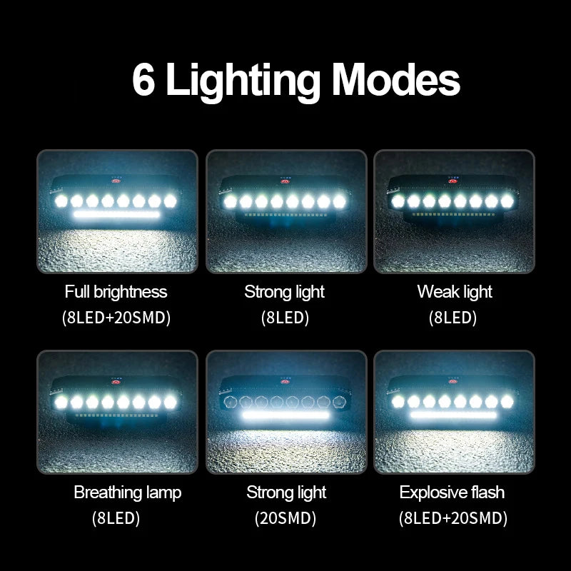 Bright Light With A horn Controlled Buttons