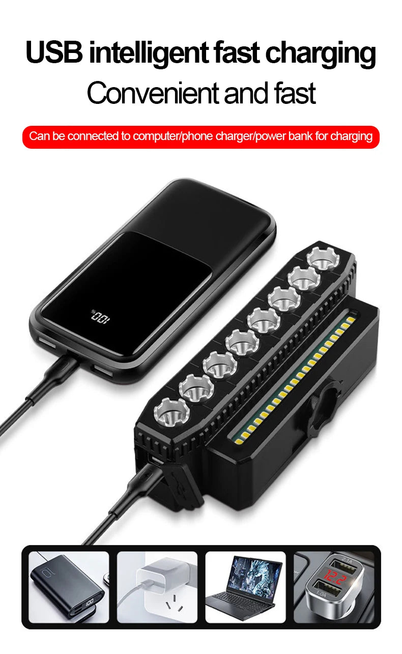 Bright Light With A horn Controlled Buttons