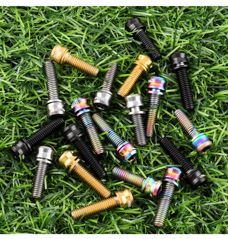 6PCS Titanium Bolts M5x15 M5x17 For E-bikes